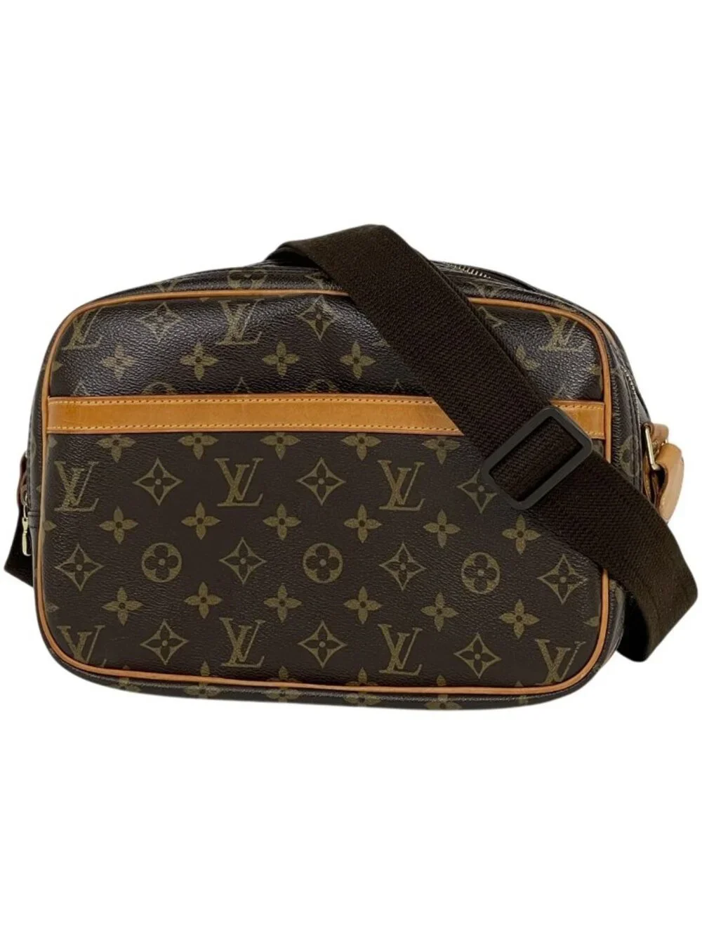 Louis Vuitton Reporter PM Shoulder Bag Crossbody Monogram Brown